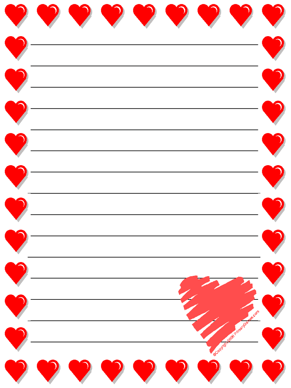 Free Printable Valentine s Day Stationery