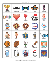 father s day bingo game free printable game from primarygames