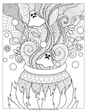 Otter Halloween Coloring Book: Adults Halloween Coloring Books for