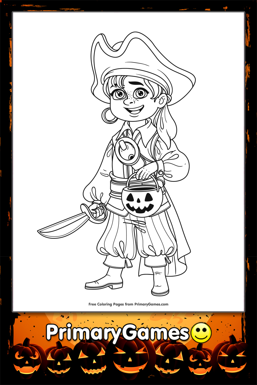 pirate spot coloring pages