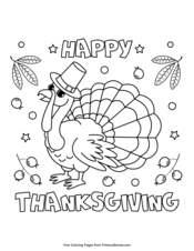 Download Thanksgiving Coloring Pages Free Printable Pdf From Primarygames