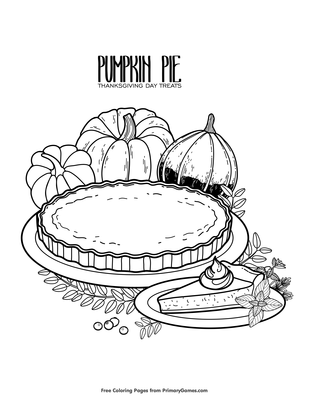 pie coloring pages