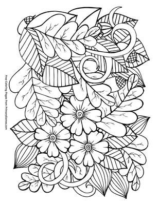 Leaves And Acorns Coloring Page Free Printable Pdf From Primarygames