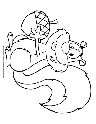 Easy How to Draw an Acorn Tutorial and Acorn Coloring Page