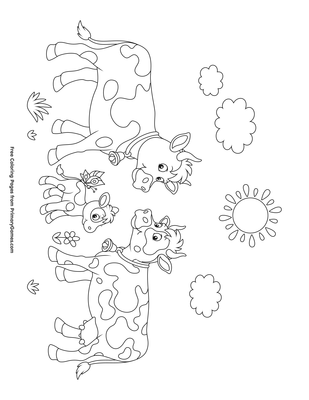 Spring Baby Animal Coloring Pages Coloring And Drawing