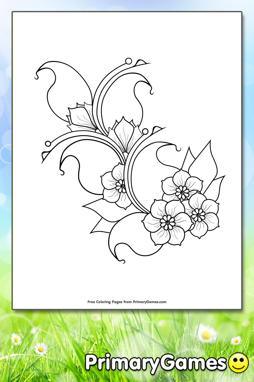 Mini Coloring Book Spring for Kids Graphic by Miss Cherry Designs ·  Creative Fabrica