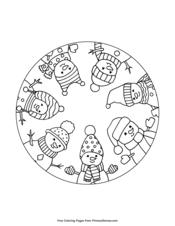 winter coloring pages free printable pdf from primarygames