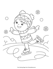 Winter Coloring & Puzzle Pages: Free Printable Winter-Themed