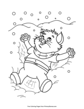Snow Fall Coloring Book 12 x 18